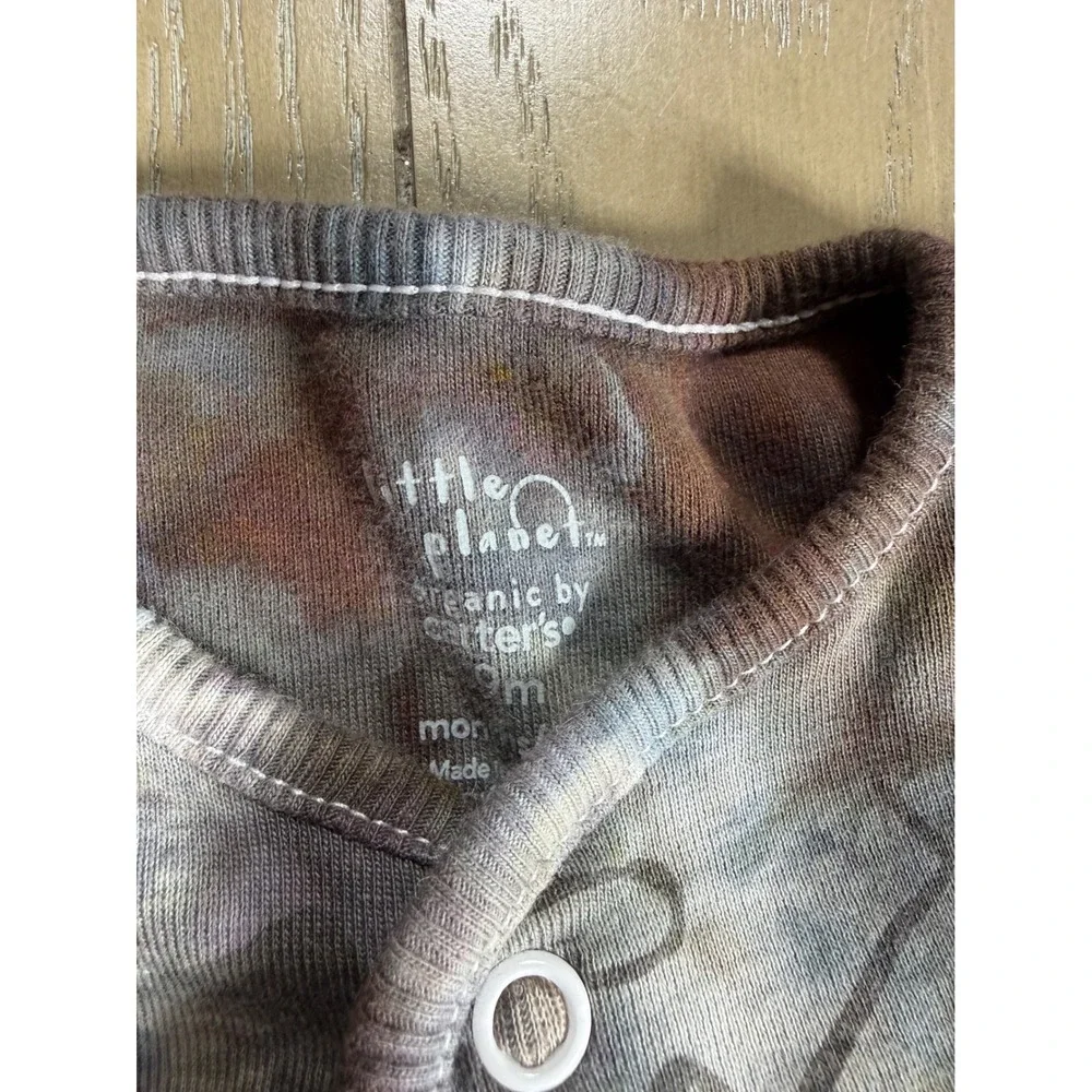 Elephant Sleeper Kids 9M Brown Multi Tie Dye Dinosaur Footed CUSTOM